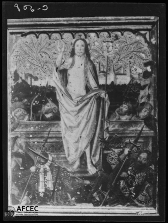 Detail of the altarpiece of the Constable or the Epiphany of the chapel of Santa Agatha, Entre 1888 i 1916