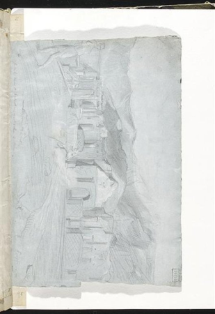 Chassériau - Vue de Pompéi, RF 26415, Recto, Théodore Chassériau