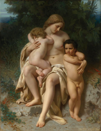 The first Quarrel, William-Adolphe Bouguereau, 1861