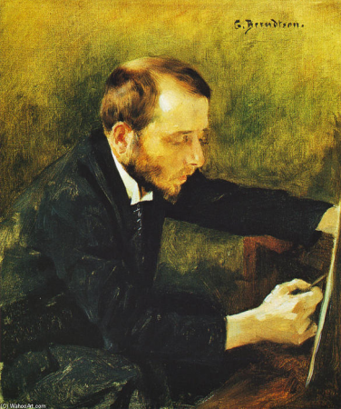 Portrait of the painter Eero Järnefeldt. (Description according to source), Eero Järnefelt, 1892