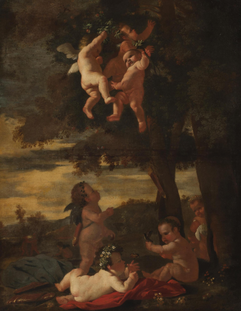 Cupids and Geniuses, Nicolas Poussin, circa 1631