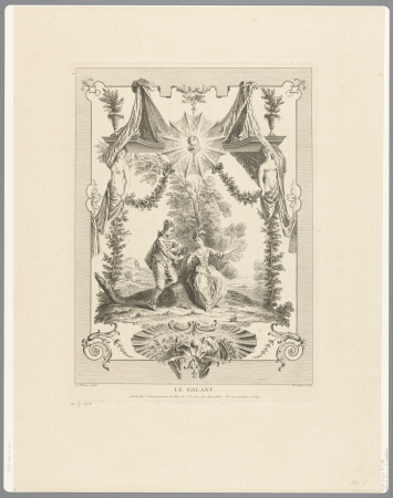 Minnaar Le Galant (titel op object), RP-P-OB-9761, between 1708 and 1729