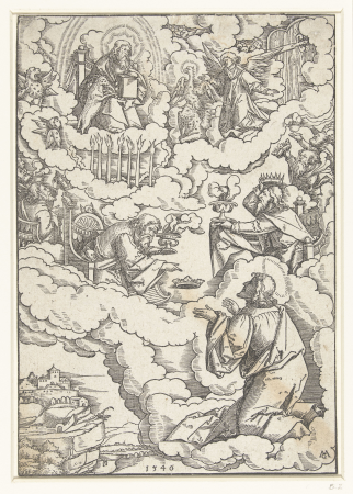 Vision of John the Evangelist with God Enthroned and the Twenty-Four Elders, Matthias Gerung, 1546