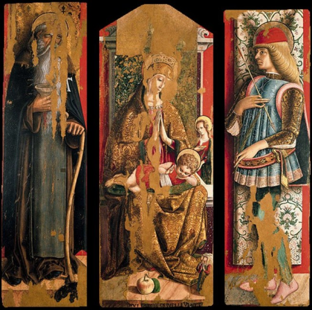 Second Triptych, Carlo Crivelli, 1470s