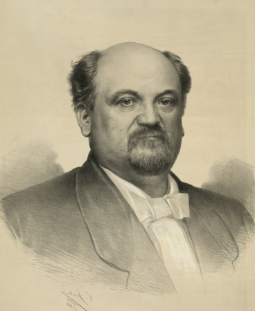 Berger, the champion billiard-player - E. Saintin, New York, 1860 (printed in reverse) ; E. Saintin, del. & lith. LCCN2006676697 (cropped)