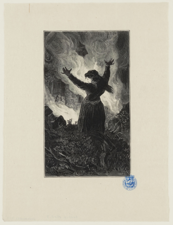 Quatrevingt-treize L'incendie de la bibliothèque, 2017.0.1217.3, Albert Quantin, Vers 1876