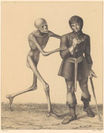 The Dance of the Dead in Basel by Jn. Holbein, Hieronymus Hess, 1840