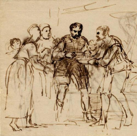 James V And The Miller Of Cramond Brig by Sir David Wilkie RA, David Wilkie