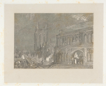 Malvern Abbey and Gate, Worcestershire, John Horsburgh, between 1827 and 1838