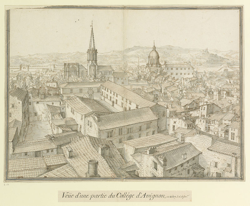Part of the College of Avignon // 1617: View of part of the College of Avignon, in 1617. the 3rd of January., Étienne Martellange