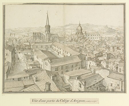 Part of the College of Avignon // 1617: View of part of the College of Avignon, in 1617. the 3rd of January., Étienne Martellange
