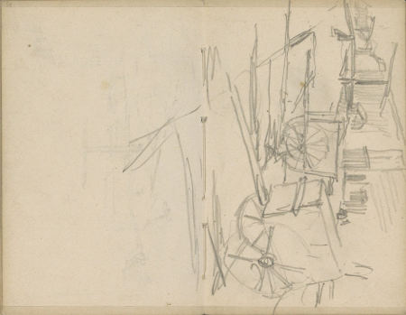 Gezicht in Amsterdam met twee ophaalbruggen, RP-T-1924-83-59, George Hendrik Breitner, circa 1903