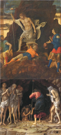 The Resurrection of Christ and Christ's Descent into Limbo by Andrea Mantegna o, between 1492 and 1493