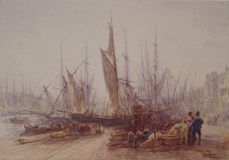 Harbor in Marseilles, Félix Ziem, circa 1864