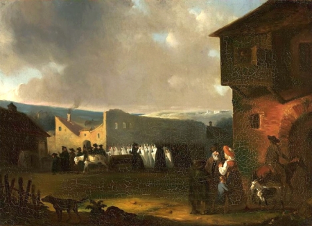 Jewish funeral in Vilnius in 1824, Julian Karczewski