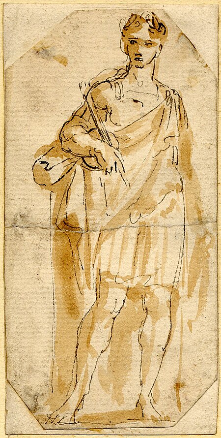Study for a statue probably of Charles II or James II attributed to Peter Van Dievoet 01, between 1648 and 1687
