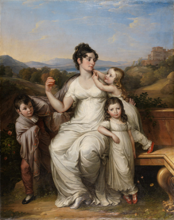 Maria Theresia Josepha Countess of Fries with her oldest children, Josef Abel, 1811