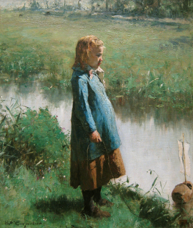 Playing Child, Évariste Carpentier, between 1845 and 1900