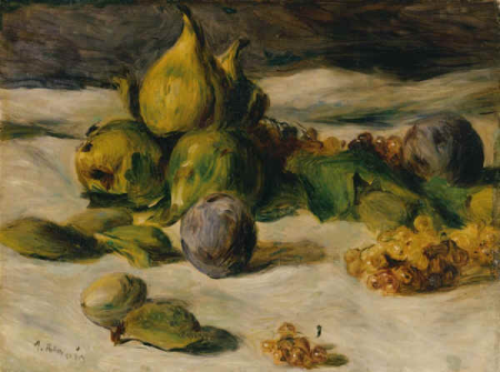 Fruit still life (figs and currants), Pierre-Auguste Renoir, between 1870 and 1872