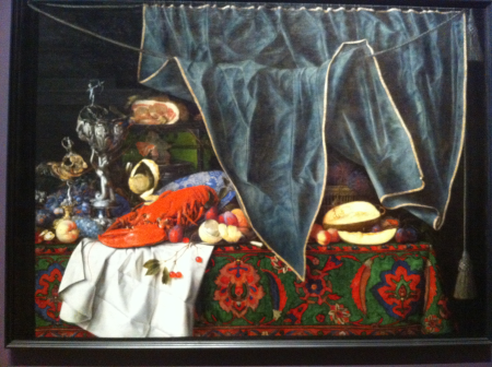 Trompe l'Oeil with Breakfast Piece and Goblets, Cornelis Norbertus Gijsbrechts, 1672