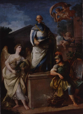 Allegory of the creation of the Order of Charles III, Antonio González Velázquez, circa 1778