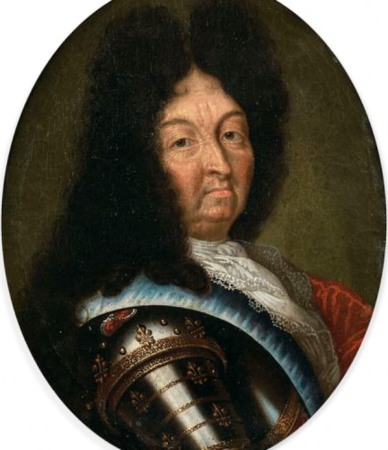 "Portrait of Louis XIV in armor", Pierre Gobert