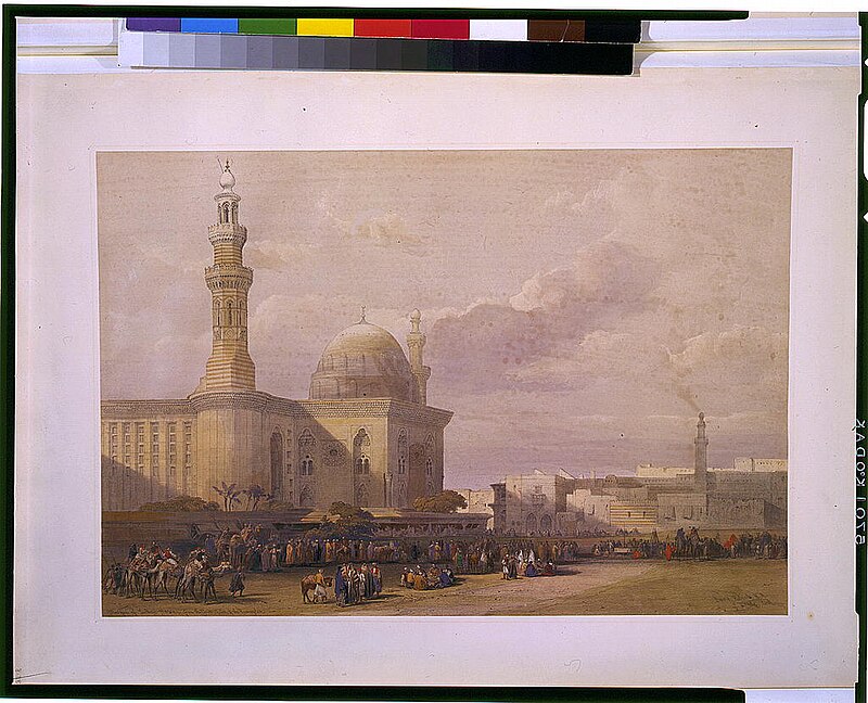 Mosque of Sultan Hassan from the Great Square of the Rumeyleh - David Roberts, R.A. LCCN2002718740, David Roberts, 1846