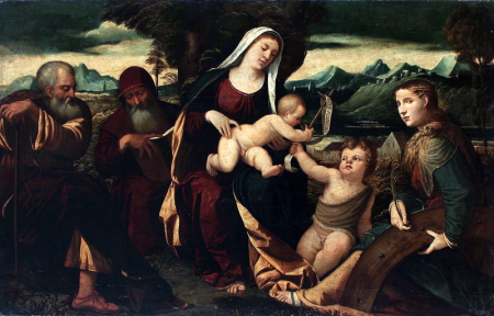 Мадонна з немовлям і святими