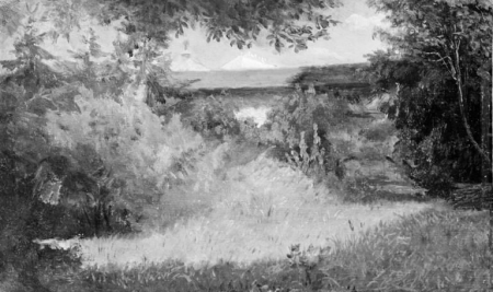 Landscape with a Building in the Background, Lorenz Frølich, circa 1859