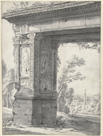 Romeinse triomfboog, RP-T-1926-21, between 1634 and 1694