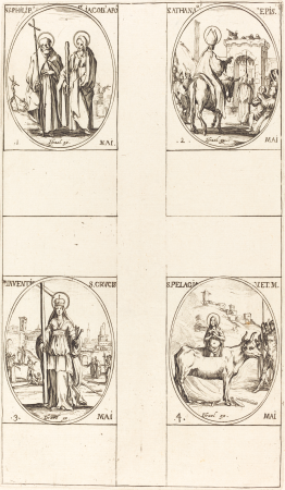 St. Philip and James the Less, Apostles; St. Anthanasius; The Invention of the Cross;, Jacques Callot