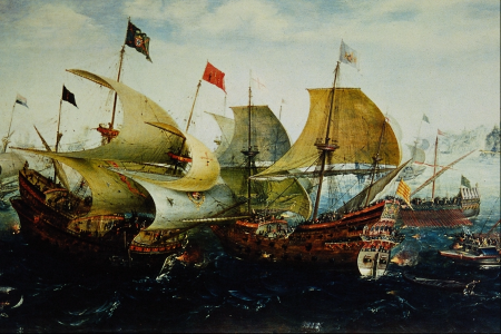 The battle of Cadix, Aert Anthoniszoon, 1608