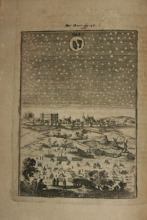 View of the planet Mars, 1685, Alain Manesson Mallet, between 1683 and 1719