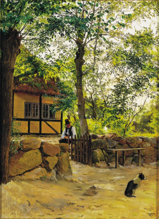 View from Høsterkøb, Denmark., Edvard Petersen, 1863