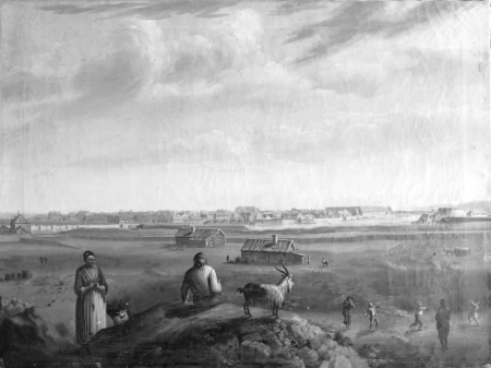 View of Frederikstad in Norway, Mathias Blumenthal, 1748