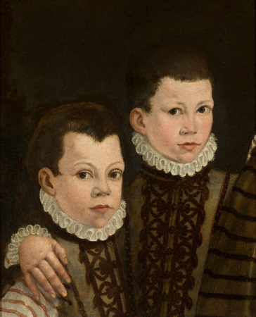 Portrait of two boys, Antonis Mor, circa 1570