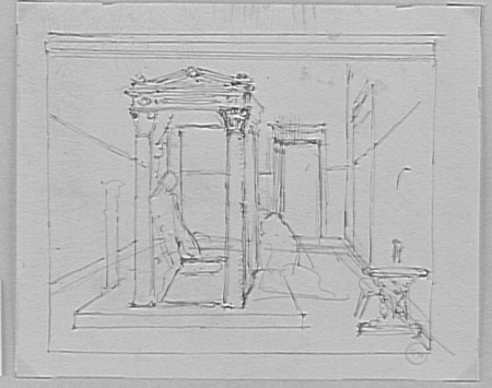 Study for Lucretia and Tarquin, Gustave Moreau, between 1850 and 1895