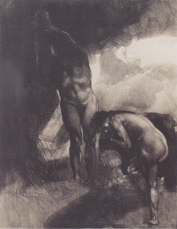 Building the Bridge from Hell to Earth, Rudolf Jettmar, 1899