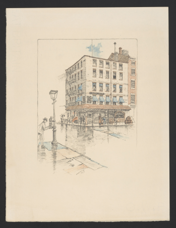 Picturesque New York twelve photogravures from monotypes by C.F.W Mielatz. (No. 4), Faunce's Tavern - Mielatz 1903. LCCN2017651514, Charles Frederick William Mielatz, 1908