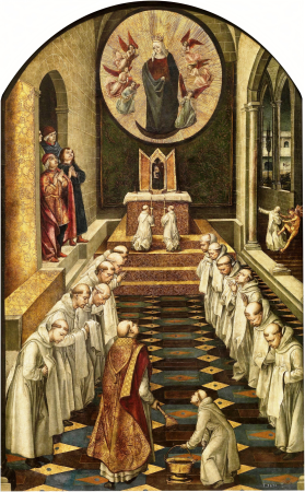 Apparition of the Virgin to a community of Dominicans, Pedro Berruguete