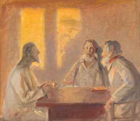 Christ in Emmaus, Michael Peter Ancher, between 1867 and 1927