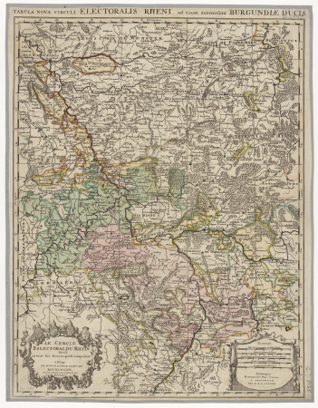 The electoral circle of the Rhine divided into all the States which compose it... / by... H. Jaillot, 1700
