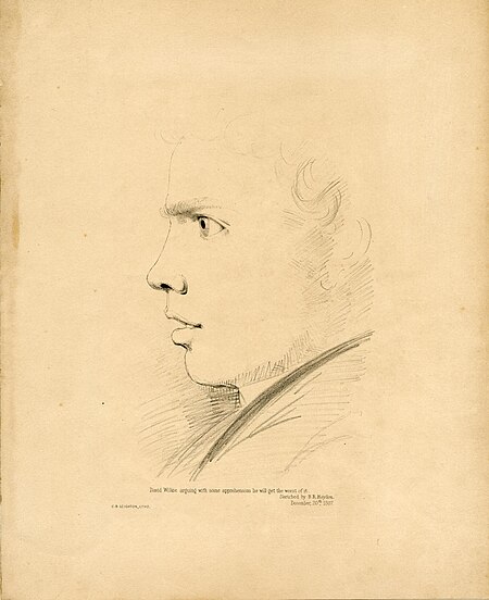 David Wilkie arguing with some apprehension he will get the worst of it, David Wilkie, 1823-1855 (c.)
