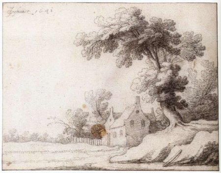 Landscape with a Tall Tree on the Right, Jacob Vosmaer, 1641
