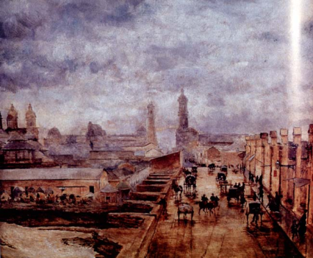 Old Bridge of Lime and Stone, Ramón Subercaseaux Vicuña, 1875