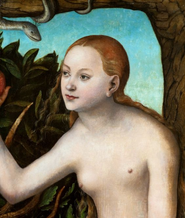 Eve (fragment), Lucas Cranach the Elder, circa 1531
