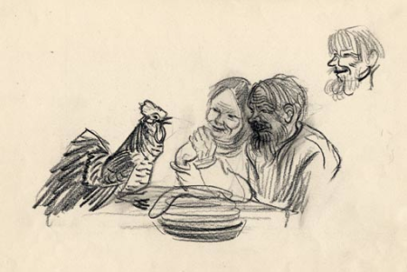 Кузнецов КВ Эскиз иллюстрации к сказке 1938 2, Konstantin Kuznetsov, before 1947