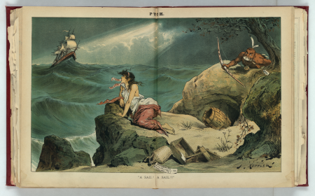 "A sail! A sail!!" LCCN2012645216, 1884