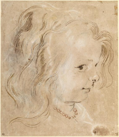 Head of a child in profile, Peter Paul Rubens, between 1600 and 1640