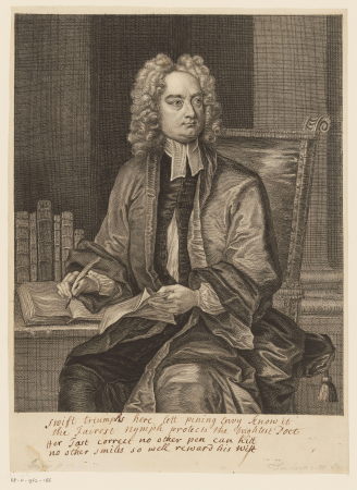 Portret van Jonathan Swift, RP-P-1962-186, Charles Jervas, between 1725 and 1763